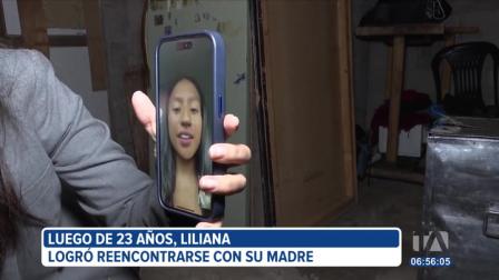 Liliana, una joven ecuatoriana que desde Estados Unidos buscaba a su madre, logró reencontrarse con su familia.

Un reportaje de Brigette Mancheno