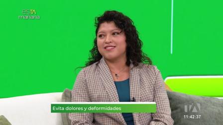 Alison Alarcón, podóloga, visitó el set de esTAmañana, habló sobre el cuidado de los pies y la importancia de usar calzado cómodo.
