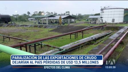 La paralización de las exportaciones de crudo le dejaría al país pérdidas de 13,5 millones de dólares diarios, según explican expertos. Petroecuador calcula que solo en julio no se podrán enviar 360 mil barriles.

Un reportaje de Lucía Clavijo
