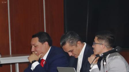 El expresidente de la Judicatura, Wilman Terán estuvo presenta en la Corte Nacional y pudo escuchar la sentencia en su contra este lunes 7 de julio del 2025.