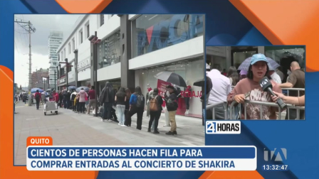 Cientos de fanáticos hicieron fila desde la noche de ayer en dos puntos de Quito para conseguir entradas. La demanda desbordó las expectativas y generó largas filas desde la madrugada.
Un reportaje de Daniela Feijoo