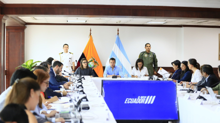 El presidente Daniel Noboa se reunió con su Gabinete en Guayaquil este jueves 10 de julio del 2025.