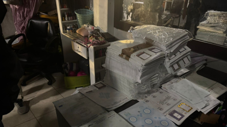 Parte del material incautado en un operativo en Guayaquil realizado este jueves 10 de julio del 2025.