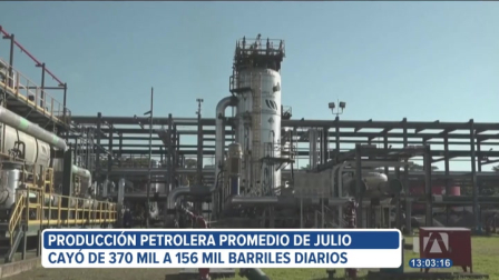 El SOTE volverá a operar a partir del jueves 17 de julio, según el Gobierno, tras una histórica caída de la producción petrolera, que en julio se redujo a la mitad del promedio mensual.
Un reportaje de Carlos Sacoto