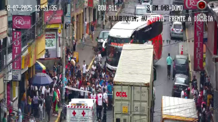 Un atropello se registró este viernes 18 de julio del 2025 en San José de Alluriquín en la vía Alóag - Santo Domingo