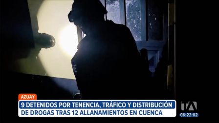 El líder de una banda fue capturado en Cuenca la madrugada de este martes por la Policía Nacional. Junto a él se detuvo a ocho personas más. 

Un reportaje de Iván Rodríguez