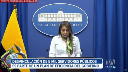 La mayoría de los 5 mil funcionarios desvinculados son del Ejecutivo y del Instituto Ecuatoriano de Seguridad Social. Según la portavoz de Carondelet, se tomaron en cuenta los casos de los servidores vinculados con las mafias.

Un reportaje de Astrid Singre