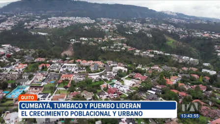 Cada año los valles de Quito crecen entre un 4 y 8 por ciento, mientras que, la zona urbana crece apenas un 1%. 

Un reportaje de Brigette Mancheno