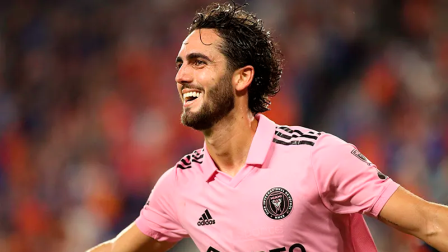 Leonardo Campana disputando un partido con Inter Miami.
