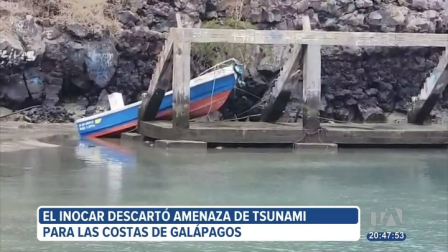 El COE Provincial de Galápagos informó que ya no existe amenaza de tsunami para las islas. Según Inocar, se restablecen las actividades marítimas y el acceso a zonas costeras. Un reportaje de Diego Añazco.