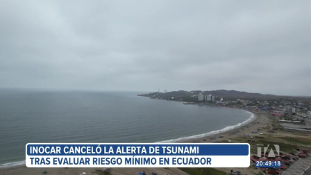 El Inocar descartó cualquier alerta de tsunami para el resto del Ecuador. Mientras tanto, el COE y la Secretaría de Gestión de Riesgos continúan con el monitoreo en zonas costeras. Un reportaje de Astrid Singre.