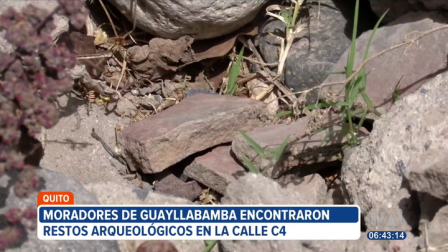 Este sitio podría ser declarado como arqueológico en Guayllabamba, parroquia rural de Quito. Los habitantes de la zona están preocupados porque la municipalidad planea realizar obras de adoquinado en el lugar donde se encontró evidencia prehispánica.

Un reportaje de Brigette Mancheno