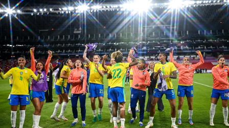 La emoción de la Selección de Brasil al clasificar a la final de la Copa América en Ecuador.