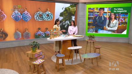 Tu idea tu negocio: Natalia Cuesta, emprendedora ecuatoriana, expone sus productos realizados a base de madera y con el uso de resina epóxica como técnica artística.