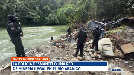 Una nueva alerta ambiental sacude a Morona Santiago. A tan solo 8 kilómetros de la ciudad de Macas, la policía desmanteló una red de minería ilegal en el río Abanico.
Un reportaje de Wilson Cabrera