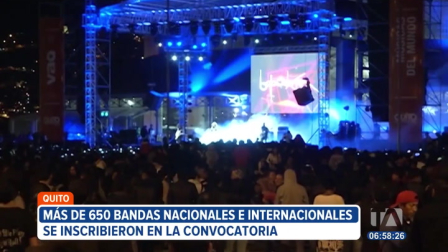 Quito se alista para vivir las audiciones en vivo del 'QuitoFest 2025', el festival gratuito más icónico de la música independiente en Ecuador. 45 bandas se presentarán para ganar un lugar en el cartel oficial de noviembre.

Un reportaje de Mishell Villacís