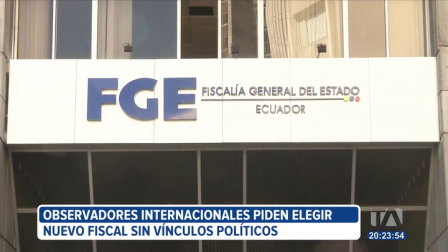 La misión internacional de observadores de los concursos que lleva a delante el Consejo de Participación Ciudadana advierte que la selección de la máxima autoridad de Fiscalía se debe poner especial atención en perfiles que estén alejados del poder político. Un reportaje de Fausto Yépez.