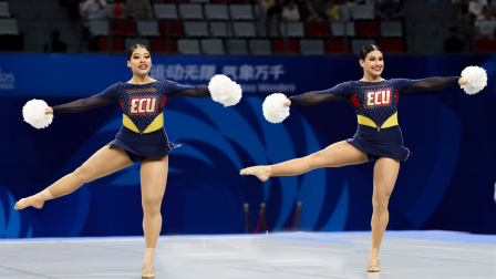 Las dos ecuatorianas hicieron historia al ganar la primera medalla de plata de Cheerleading en los World Games