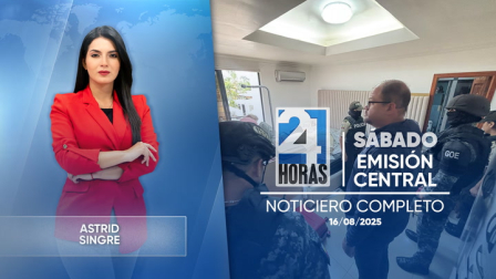 Revise las noticias más destacadas del Ecuador en el Noticiero 24 Horas Emisión Central de este sábado 16 de agosto del 2025. Con Astrid Singre.