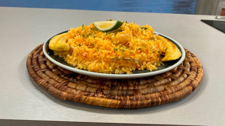 Este lunes 18 de agosto del 2025 preparamos un delicioso arroz con camarón junto al chef Felipe Campana.