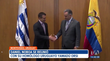 El presidente Daniel Noboa se reunió en Montevideo con su homólogo uruguayo, Yamandú Orsi. En el encuentro, firmaron dos acuerdos bilaterales en materia de defensa y seguridad.

Un reportaje de María Gracia Chacón