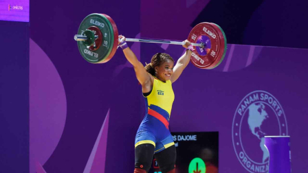 La pesista ecuatoriana se llevó medalla de oro en los Juegos Panamericanos Junior.