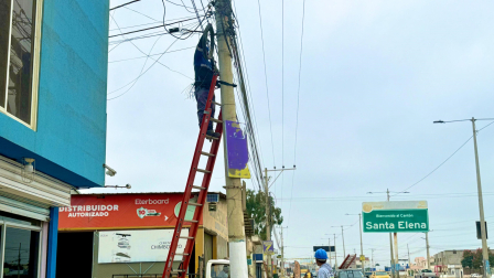 Trabajadores de CNEL realizarán un mantenimiento programado en la provincia de Santa Elena.