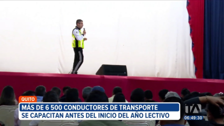 Más de 6 500 conductores de transporte escolar se capacitan en Quito tras el regreso a clases. Las charlas, organizadas por el Municipio, son gratuitas, mientras que el 80% de los vehículos ha aprobado la revisión técnica vehicular hasta el momento.
Un reportaje de Juan Miguel Rodríguez