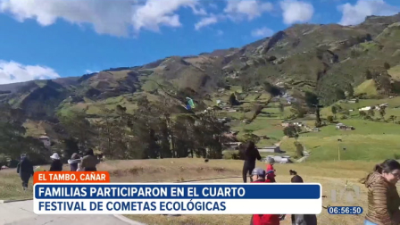 Las familias del cantón El Tambo, en Cañar, participaron en el cuarto Festival de Cometas Ecológicas. El encuentro busca rescatar los juegos tradicionales y fomentar la cultura del reciclaje.
Un reportaje de Martha Calle