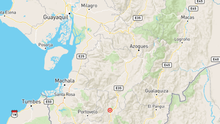 Sismo se registró este miércoles 27 de agosto del 2025 en la provincia de El Oro.