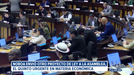 La Asamblea Nacional debe tramitar un proyecto de ley económica urgente enviado por el Ejecutivo. La propuesta busca el fortalecimiento crediticio y la reestructuración de procesos del IESS.

Un reportaje de Karen Haro