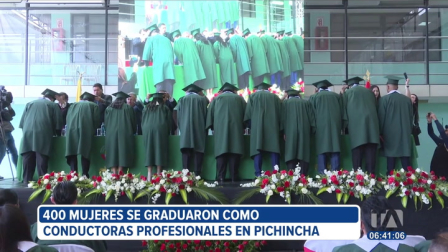 400 mujeres se graduaron como conductoras profesionales en el Sindicato de Choferes de Pichincha. Con esta licencia están habilitadas para manejar taxis, busetas escolares, camionetas y camiones de carga.

Un reportaje de María Fernanda Utreras