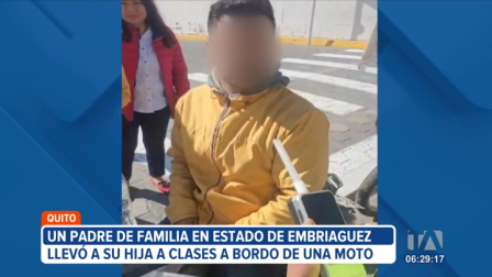 Un motociclista en estado de embriaguez llevó a su hija a la escuela en su primer día de clases. Afortunadamente, ambos llegaron a su destino. El conductor dio positivo en la prueba de alcoholemia y fue sancionado con cinco días de privación de libertad.
Un reportaje de Juan Miguel Rodríguez