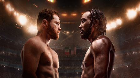 A la izquierda el mexicano Saúl 'Canelo' Álvarez y a la derecha el estadounidense Terrence Crawford.