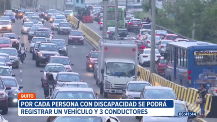 El Concejo Metropolitano de Quito regulará la exención del pico y placa para personas con discapacidad. Podrán registrar un vehículo y hasta tres licencias en la Agencia Metropolitana de Tránsito para circular sin ser sancionados.

Un reportaje de Stephany Paz