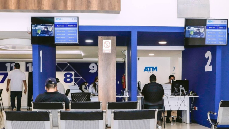 Los usuarios de la ATM deberán acudir con turnos en línea.