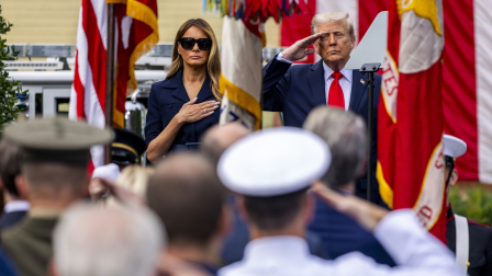 Donald Trump en conmemoración del 11S en el Pentágono
