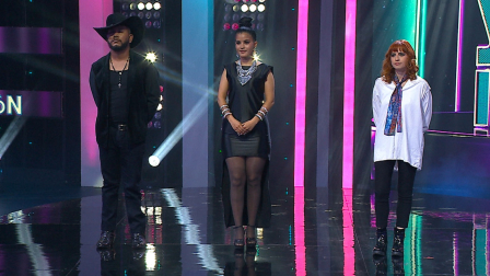Losimitadores de Carín León, Natalia Jiménez y Hayley Williams en la primera gala de eliminación de Yo me Llamo. Lunes 15 de septiembre del 2025.