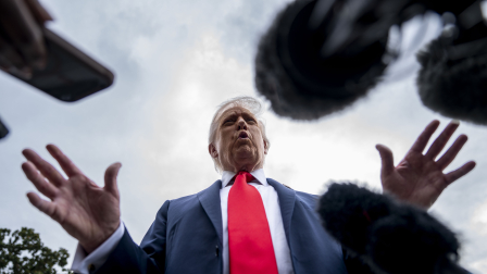 Donald Trump, presidente de Estados Unidos, dio una rueda de prensa en la Casa Blanca, este martes 16 de septiembre del 2025