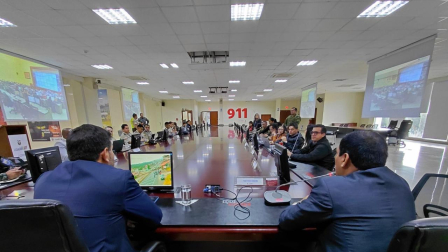 En la Sala del Ecu 911 se instaló el área de monitoreo para la actualización permanente de la información.