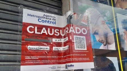 La Agencia de Control colocó el sello de clausura en el local.