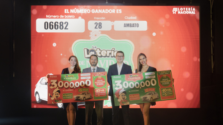 Sorteo de La Lotería Nacional.