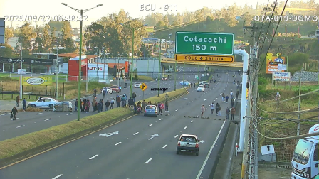 Cierres viales en el norte de Ecuador este lunes 22 de septiembre