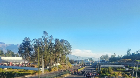 En Imbabura se han registrado cierres viales durante dos días.