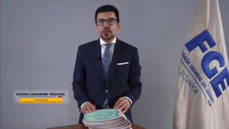 Carlos Leonardo Alarcón Argudo, agente fiscal de la Unidad de Transparencia y Lucha contra la Corrupción de la Fiscalía.