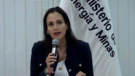 La ministra de Ambiente y Energía, Inés Manzano, estuvo al frente de la gestión de la crisis eléctrica de Ecuador en 2024.