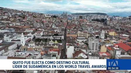 Quito fue reconocido como el destino cultural líder de Sudamérica en los World Travel Awards, conocidos como los “Óscar del turismo”, por segundo año consecutivo.

Un reportaje de Mishell Villacís