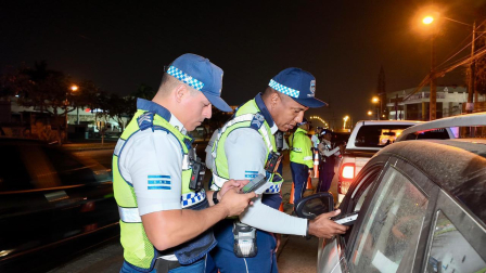 Agentes de la ATM también realizan operativos de control de tránsito en diferentes puntos de la ciudad.