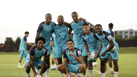 La selección de Ecuador previo a su encuentro con EE.UU. en Texas