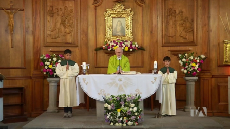 Misa del domingo con el padre Allan Mendoza desde la Capilla La Dolorosa del colegio San Gabriel de Quito.